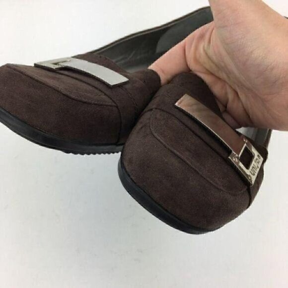 Unisa Heels Size 7.5 Chocolate Brown Buckle Loafer - Picture 8 of 9